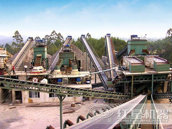 石英石圓錐破碎機客戶現場